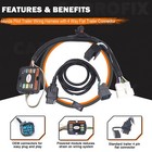 Custom Fit Vehicle 4 Way Flat Trailer Wiring Harness For 2012 - 2015 Honda Pilot