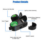 4pcs Electronic Led Light Fishing Bite Sound Alarm Alert Bell Clip On Fish Rod