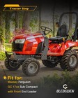 Tractor Step  Compatible With Massey Ferguson Gc 17xx Sub Compact  Black
