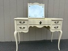 Vintage French Provincial Lift-top Vanity With Mirror And Drawers
