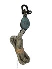 Vtg Bronze Nautical Pulley Block Swivel Shackle Sailboat Rigging Rope Marine 