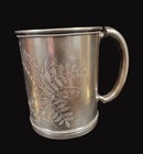Victorian Aesthetic Sterling Silver 3 5  Mug Christening Cup Joseph Seymour 1880