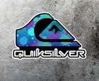 Quiksilver Splatter Logo Surf Die Cut Sticker Decal Surfboard  Art