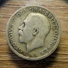 1921 Sixpence Great Britain - Actual Silver Coin Shown - Free Shipping Inf63