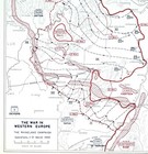 Wwii Map 66 Allied Rhineland Campaign Pursuit To The Rhine River Patton Bradley