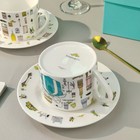 Tiffany   Co  Dual Set Cup And Saucers  New York 5th Ave Street View