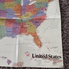 The United States Wall Map   Roadmaster  38   x 50     Laminated  New  Homeschool
