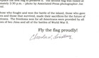 Autographed Story Charles W  Lindberg U  S  Marine Battle Of Iwo Jima Flag Coa