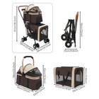 Dog Stroller Cat Stroller Pet Carriers Bag Jogger Stroller For Small Medium Dogs