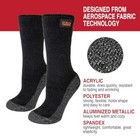 35   Below Thermal Insulated 1 Pair Socks For Men Large1 Pair  black silver 