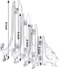 24 Pcs Plastic Easel Plate Stands Holders For Display clear