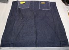 Nos Vtg Genuine Carter s Watch The Wear Blue Denim Work Apron Smock Lebanon Nh