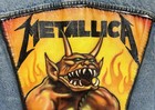 Metallica - Airbrushed Levis Vest 1986    Jump In The Fire Ep Demon Artwork