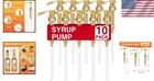 Bpa-free Gold Syrup Pumps For Controlled Dispensing - 10 Pack For Coffee Lovers
