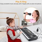 61 Key Electric Piano Digital Music Keyboard Organs W  Microphone Set Kids Gift