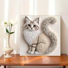  5d Cat Special Shape Diamond Art Kits For Adults Beginners  Animal Cat Yp031