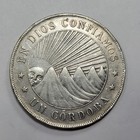 1912 H Nicaragua Silver Cordoba Large Crown Size Small Rim Hits Nice Type  v111