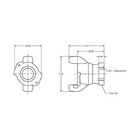 Dixon Air King Am8 Iron Hose Fitting  Universal 3 4  Npt Female 