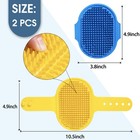 Dog Grooming Brush  Lilpep Pet Pack Of 2 - Standard Blue yellow