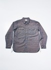 Samurai Jeans Sss26-ksk Imadara Work Shirt Long Sleeve Indigo Made In Japan