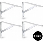 4-case Pack Steel L-brackets Heavy Duty Up To 1200 Lbs  Per Pair Weight Capacity