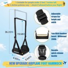 Airplane Foot Hammock  No Collapse Foot Rest For Plane Travel With Extended A   