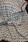 Vtg 1950s  Tie Back Apron Full 28   cotton Retro Boho 3 Pockets Deep Floral Blue