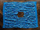 Vintage Mayan Huipil Textile Guatemala Handwoven Blue Birds   Figures