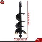12  X 48  Auger Bit 2  Hex Collar Skid Steer Post Hole Digger Attachment