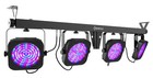 Chauvet Dj 4bar Lt Quadbt Ils Bluetooth Wash Lighting Kit tripod bag footswitch