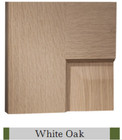 5 Panel White Oak Mission Shaker Flat Panel Solid Core Interior Wood Doors Door