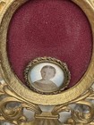 Ornate Victorian Gold Easel Frame Oval Vintage Photo  Brooch Picture Vip Mini