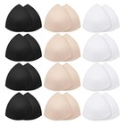 Large Lot Of Bra Pad Inserts     5 Pairs  10 Pieces Total      Assorted Colors