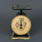 Vtg Old Tyme Scales Style Hand Painted Floral Kitchen Decorative Farmhouse Scale