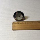 Vtg Air France Travel Watch Clock Desk World Map Silver Bki