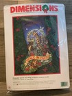 Vintage Dimensions Needlepoint Christmas Stocking Kit Peaceful Earth Peace