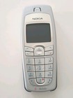 Nokia 6010 Vtg Cell Phone Blue Silver Earbuds Manual Parts Not Tested Prop 90s 