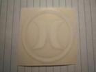 Hurley Surfboards H Logo Clear White Og H1 Vintage Surfing Sticker Window Decal