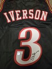 Allen Iverson Signed Black  the Answer  Basketball Jersey Xl Beckett Auto 76ers