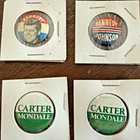 28 Vintage Campaign Pinback Button Jfk Kennedy Carter Lbj Mcgovern Political Lot