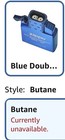 Sold Out Blue Zippo Double Torch Butane Lighter Insert High Polished Aluminum