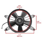 Radiator Cooling Fan Blowing Assembly For Yamaha Grizzly 700 Yfm700 2015-2026