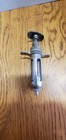 Vintage Metal Plunger Veterinary Syringe 10 Cc