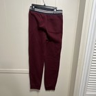 Old Navy Boys Burgundy Cotton Blend Fleece Jogger Pants Drawstring  Pockets