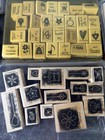 Vtg Rubber Stamp Lot Huge Collection 166 Used New 90s 00s Variety Miscellaneous