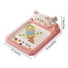 Magnetic Dot Board Magnetic Drawing Board Toddler With Pen Portable Learning Toy