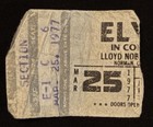 Elvis Presley March 2 1974 Tulsa Oklahoma Concert Ticket Stub   1977 Ticket Stub