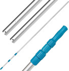 Professional 15-foot Aluminum Telescopic Swimming Pool Pole  Adjustable 5 Piece