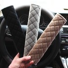 2pcs Car Seat Belt Covers Pads Plush Safety Cushion Strap Mats Wrap Protective
