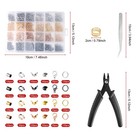 2160pcs Jewelry Making Kit Jump Ring Plier Necklace Repair Diy Craft Supplies